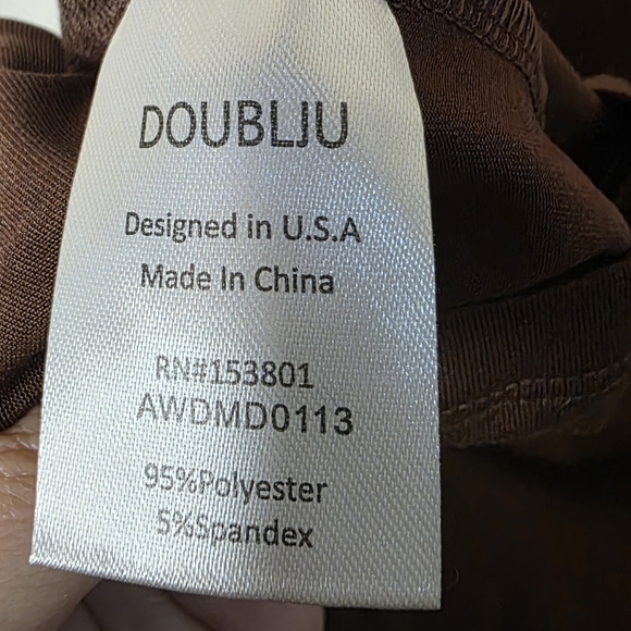 Doublju Stretchy Sleeveless Brown Midi Dress Size 3XL‎ - Picture 4 of 5